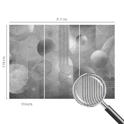 Papel de parede autocolante para quarto com padrão de elegância abstrata