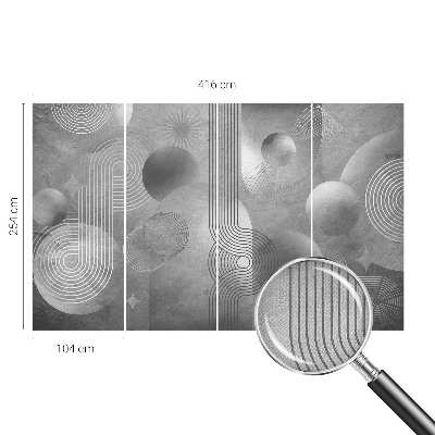 Papel de parede autocolante para quarto Elegância abstrata