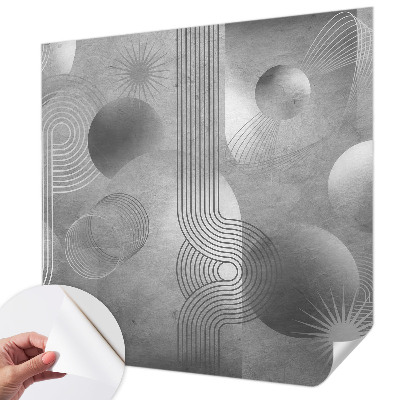 Papel de parede autocolante para quarto com padrão de elegância abstrata