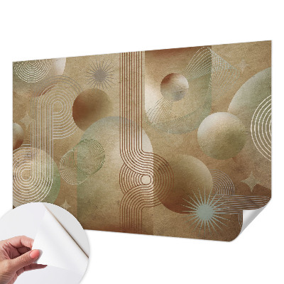 Papel de parede autocolante com padrão geométrico