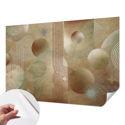 Papel de parede autocolante com padrão geométrico