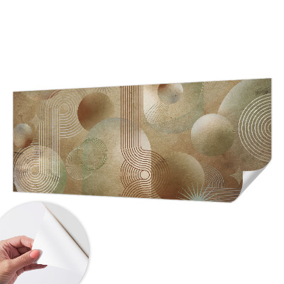 Papel de parede autocolante com padrão geométrico