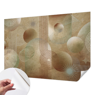 Papel de parede autocolante com padrão geométrico