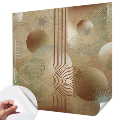 Papel de parede autocolante com padrão geométrico