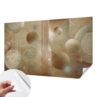 Papel de parede autocolante com padrão geométrico