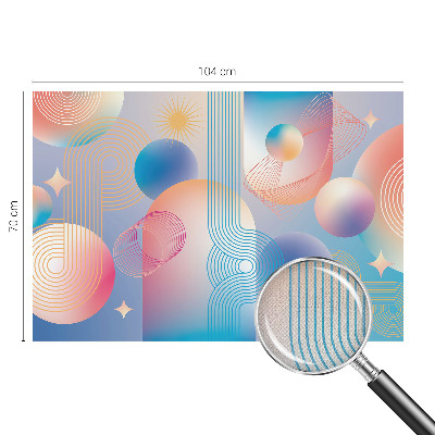 Papel de parede para criança com padrão de abstração colorida