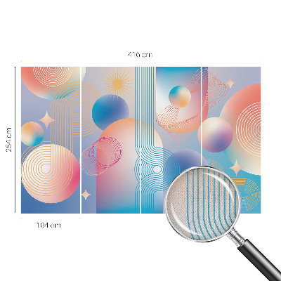 Papel de parede para criança Abstração colorida