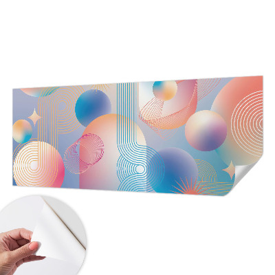 Papel de parede para criança com padrão de abstração colorida