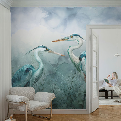 Papel de parede infantil Aves da natureza