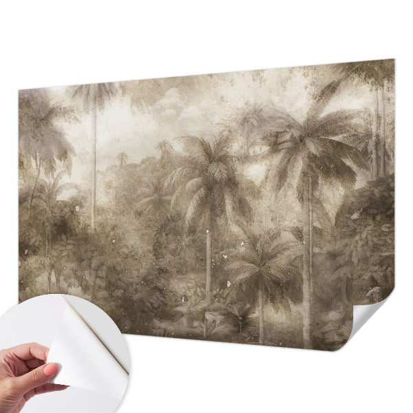 Papel de parede autocolante para sala Paisagem exótica