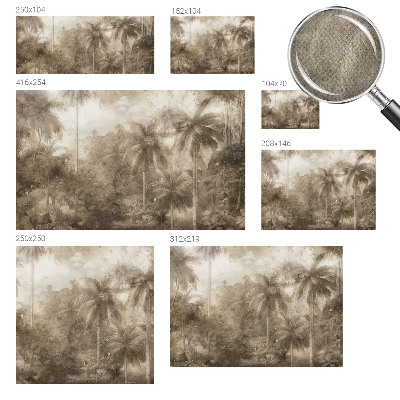Papel de parede autocolante para sala Paisagem exótica