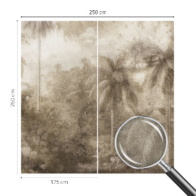 Papel de parede autocolante para sala Paisagem exótica