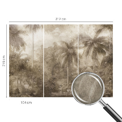 Papel de parede autocolante para sala Paisagem exótica