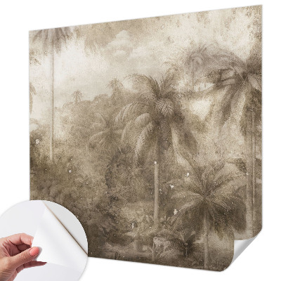 Papel de parede autocolante para sala Paisagem exótica