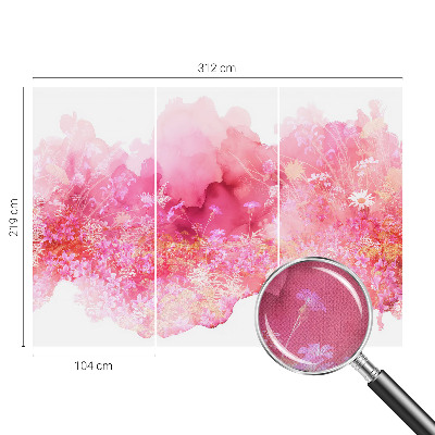Autocolante de parede fotográfico Estampa floral