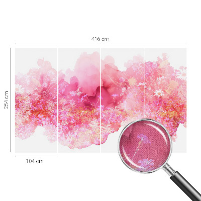 Autocolante de parede fotográfico Estampa floral