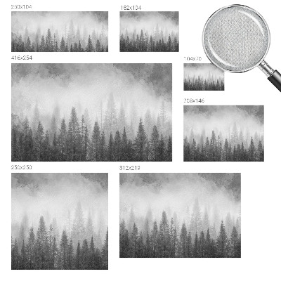 Papel de parede 3D Névoa da floresta