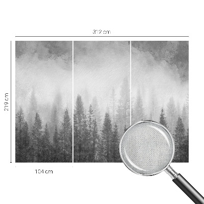 Papel de parede 3D Névoa da floresta
