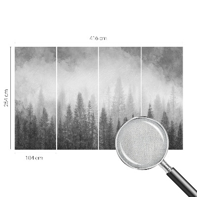 Papel de parede 3D Névoa da floresta