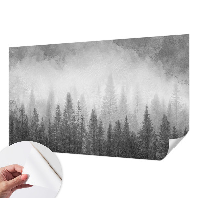 Papel de parede 3D Névoa da floresta