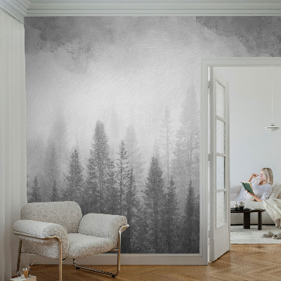 Papel de parede 3D Névoa da floresta