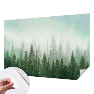 Papel de parede para criança Lobo na floresta