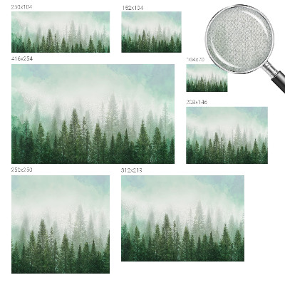 Papel de parede para criança Lobo na floresta