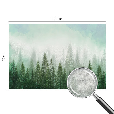 Papel de parede para criança Lobo na floresta