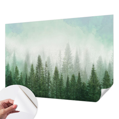 Papel de parede para criança Lobo na floresta