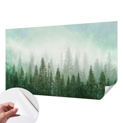 Papel de parede para criança Lobo na floresta