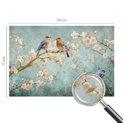 Papel de parede infantil Pássaros da primavera