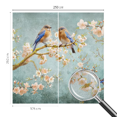 Papel de parede infantil Pássaros da primavera