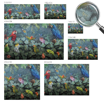 Papel de parede autocolante Selva exótica