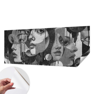 Papel de parede 3D Rostos de mulheres
