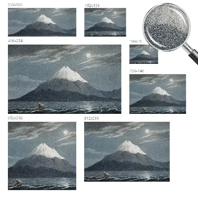Autocolante de parede fotográfico com motivo de noite iluminada pela lua