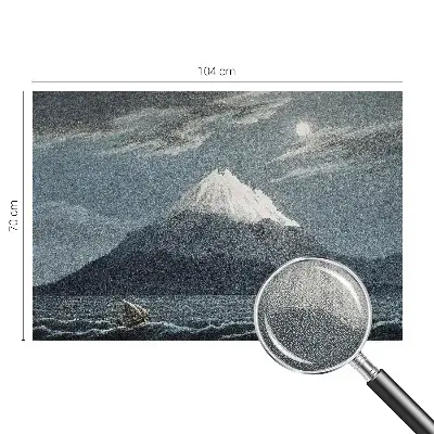 Autocolante de parede fotográfico com motivo de noite iluminada pela lua