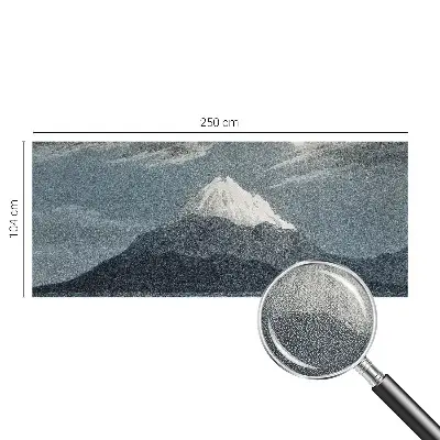 Autocolante de parede fotográfico com motivo de noite iluminada pela lua