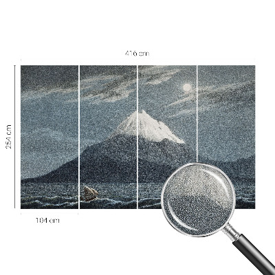 Autocolante de parede fotográfico Noite iluminada pela lua