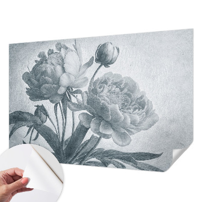 Papel de parede autocolante com padrão floral elegante