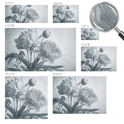 Papel de parede autocolante com padrão floral elegante
