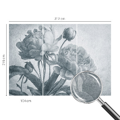 Papel de parede autocolante com padrão floral elegante