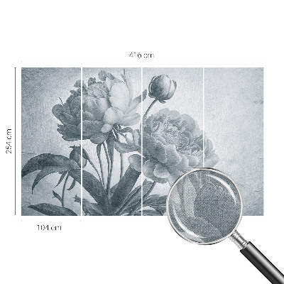 Papel de parede autocolante com padrão floral elegante