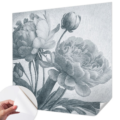 Papel de parede autocolante com padrão floral elegante