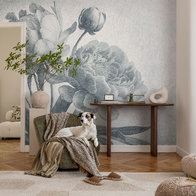 Papel de parede autocolante com padrão floral elegante
