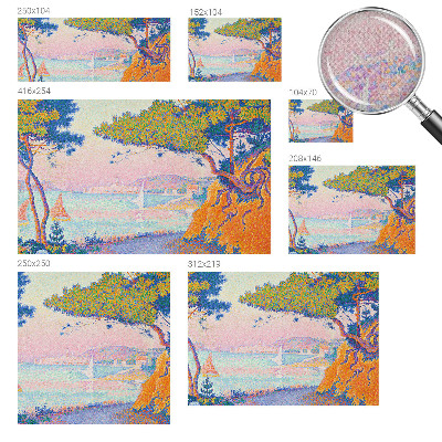 Papel de parede autocolante para quarto Paisagem colorida