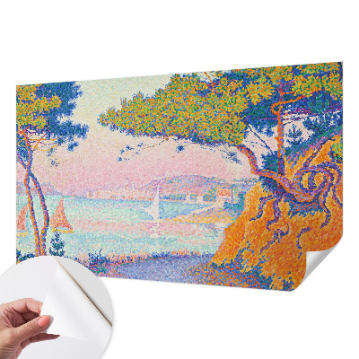 Papel de parede autocolante para quarto Paisagem colorida