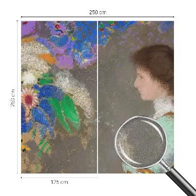 Autocolante de parede fotográfico com cena romântica