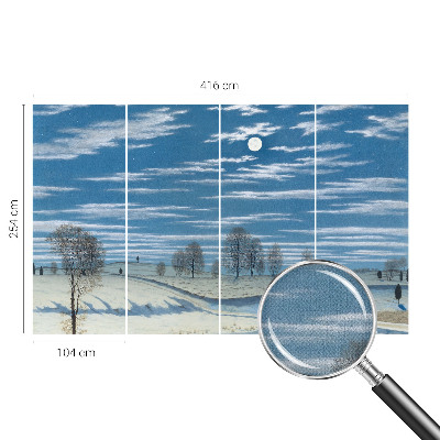 Papel de parede autocolante Paisagem de inverno