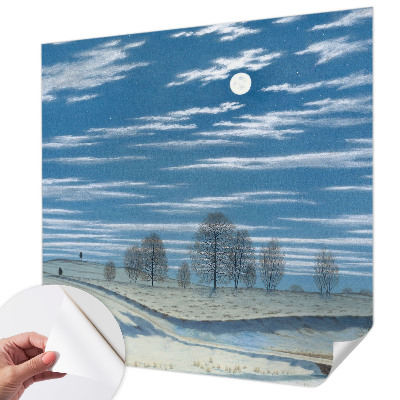 Papel de parede autocolante Paisagem de inverno