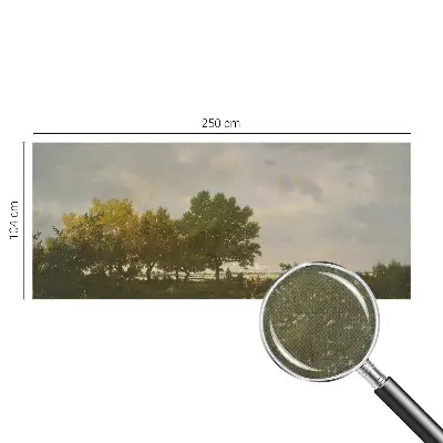 Papel de parede infantil com paisagem florestal